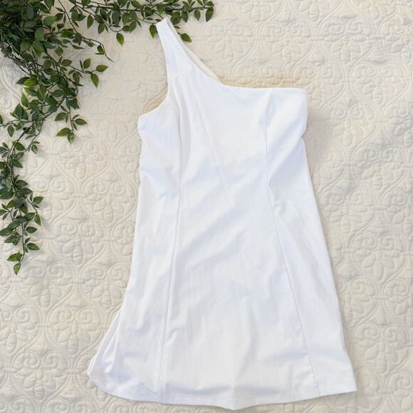Outdoor Voices White One Shoulder Exercise Dress Sz M - Picture 2 of 8